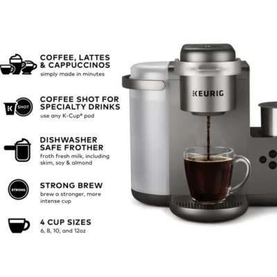 K-Café® Special Edition Single Serve Coffee Latte & Cappuccino Make - Image 2