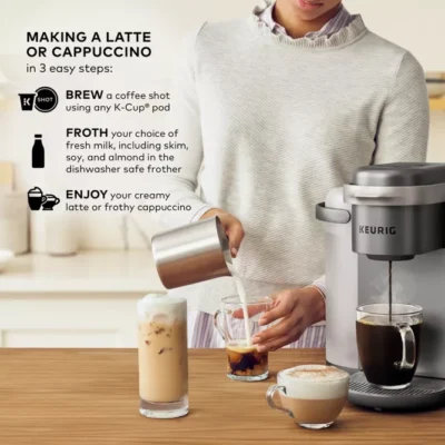 K-Café® Special Edition Single Serve Coffee Latte & Cappuccino Make - Image 7